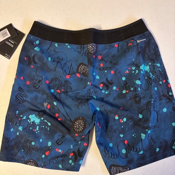 New mens $100 Hurley Bleach Daze Phantom board shorts size 31. - Picture 5 of 5